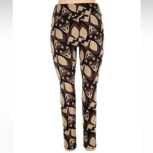 LuLaRoe Leggings Pants SLY FOX CAT Blue Eyed WOLF Rare Plus Size TC Tall & Curvy